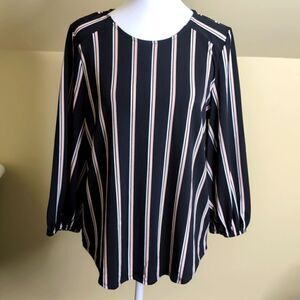 Adrianna Papell Medium Ladies Knit Crepe Blouse, NEW